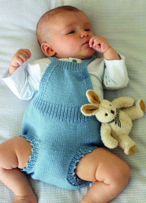 Romper - Knitting Pattern For Babies in Debbie Bliss Baby Cashmerino - CF05