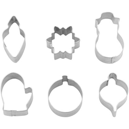 Wilton Mini Christmas Cookie Cutter Set, 6-Piece