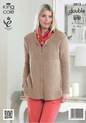 Cardigans In King Cole DK - 3813