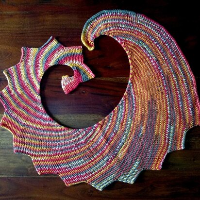 Dragon tail shawl