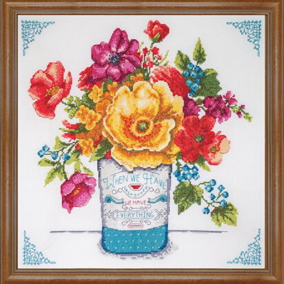 Design Works Country Fresh LoveCrafts Exclusive Cross Stitch Kit - 35cm x 35cm