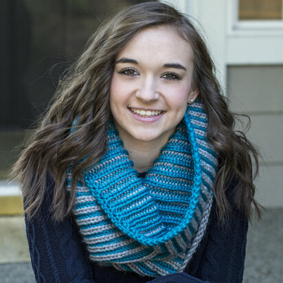 Beginner Brioche Cowl in Cascade Pacific Chunky - C293 - Downloadable PDF - knitting pattern