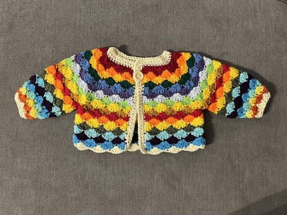 Shell Stitch Baby Cardigan