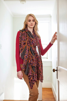 Hobhouse Wrap in Berroco Boboli Lace - 334-5