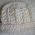 Lace pattern baby hat