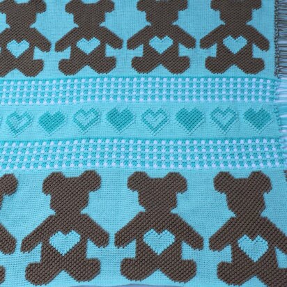 Gingham Teddy Bear Afghan