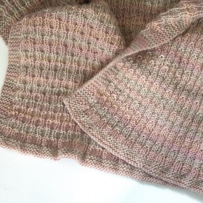 Wavy Rib Baby Blanket - knitting pattern