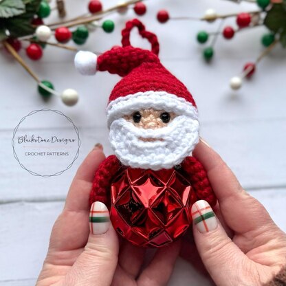 Santa Jingle Bell Ornament