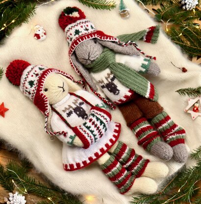 Christmas Bunny with Outfits