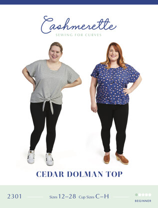 Cashmerette Cedar Dolman Top Pattern by Cashmerette CPP2301 - Paper Pattern, Size 12-28