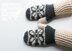 Fair Isle Crochet Snowflake Mittens (2016001)