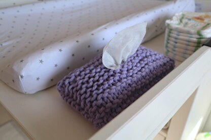 Knitted Baby Wipe Cover