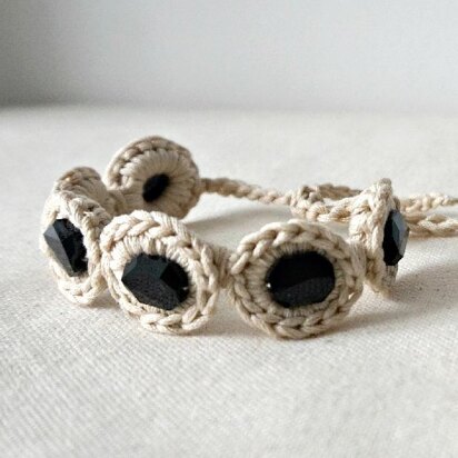 Ecru Crochet Bracelet