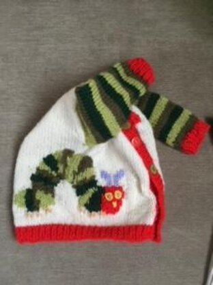 Hungry Caterpillar inspired Cardigan Set