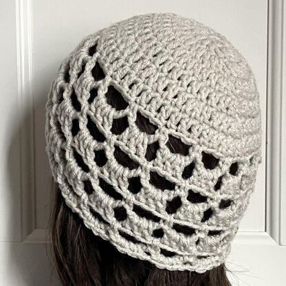 Lacy Diamond Mesh Beanie
