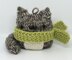 Cat Knit Christmas Ornament
