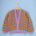 Hey Hey Hexagon Cardigan - Free Crochet Pattern for Women in Paintbox Yarns Simply Aran 