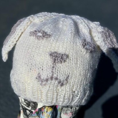 Baby Dog Hat - knitting pattern