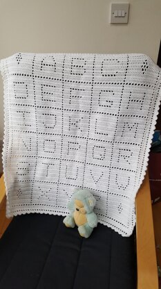 Alphabet blanket crochet cheap pattern