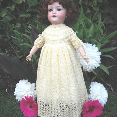 Sweet Lemon antique doll dress