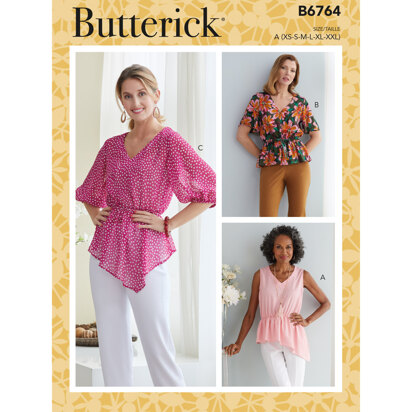 Butterick Misses' Tops B6764 - Sewing Pattern
