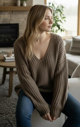Knit like Faux Angora Sweater