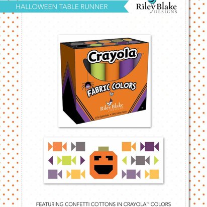 Riley Blake Halloween Table Runner - Downloadable PDF