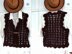 704 CROCHET SHRUG VEST, women and teens