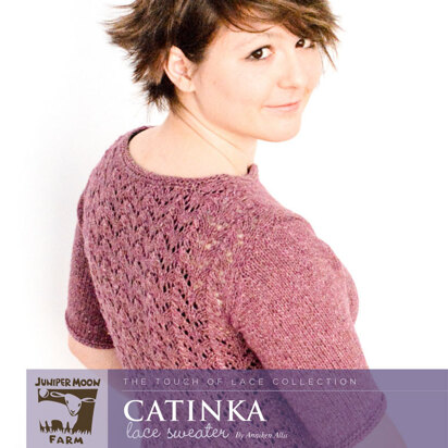 Catinka Laced Sweater in Juniper Moon Farm Sabine - Downloadable PDF