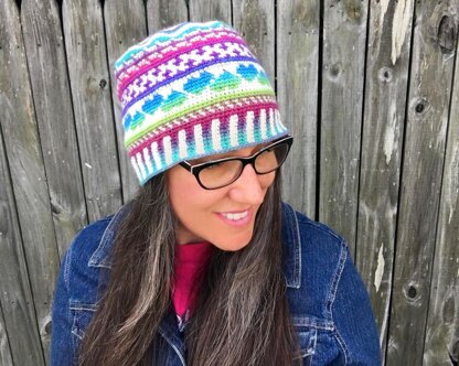 Fair Isle Love Beanie