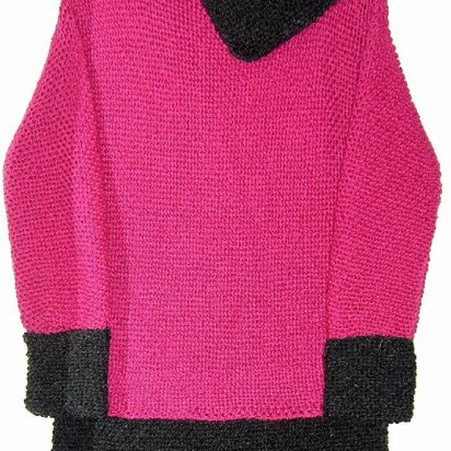 Pink & Grey Sweater & Skirt (allsquareknits)