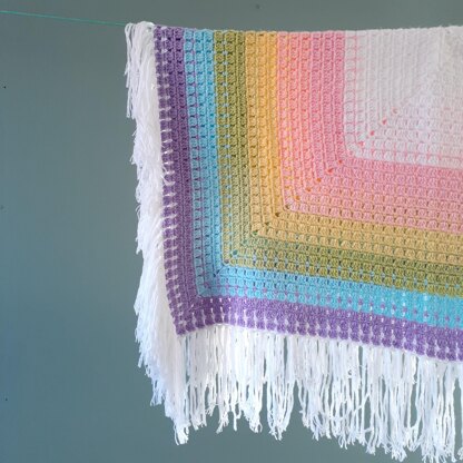 Box of rainbows baby blanket