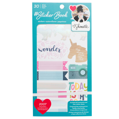 American Crafts Shimelle Sticker Book Holographic Foil 30 Sheets