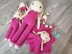 Sweet Bunny amigurumi doll lovey pacifier clip baby teether small baby children plush