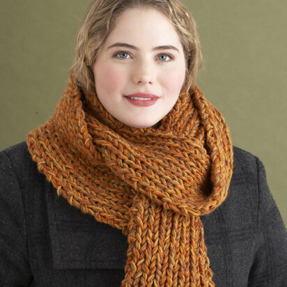 Rib Scarf in Lion Brand Vanna's Choice - 80021AD