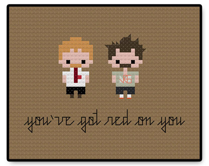 Shaun of the Dead Bite Size - PDF Cross Stitch Pattern