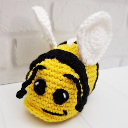 Bee Stuffed Animal, Beatrice the Bumblebee, Crochet Bee, Stuffed