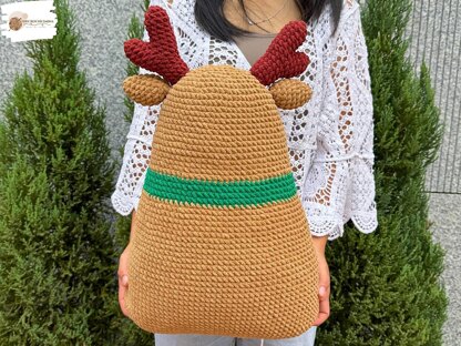 Christmas Pillow Reindeer