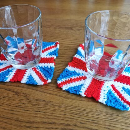 Union Jack drink coaster / beermat