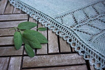 Sage Leaf Shawl