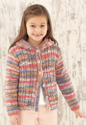 Round Neck Cardigan and Hooded Cardigan in Sirdar Snuggly Baby Crofter Chunky - 4792 - Downloadable PDF