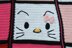 Square hello kitty blanket