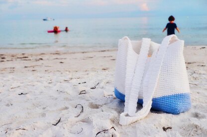 Color block Beach Bag