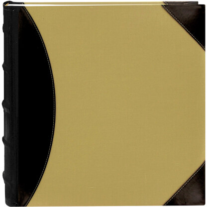 Pioneer 5-Up High Capacity Photo Album 12"X12" - Black & Beige