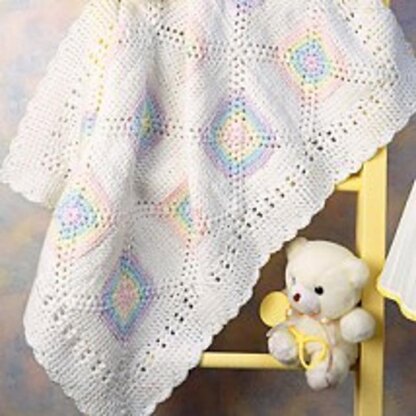 Glittering Rainbow Baby Afghan