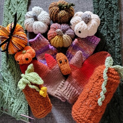 Quick Knit Pumpkins