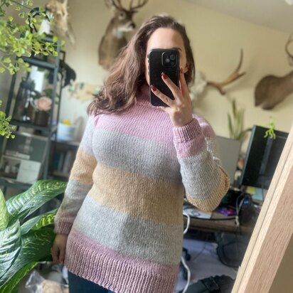 Neapolitan Turtleneck - knitting pattern