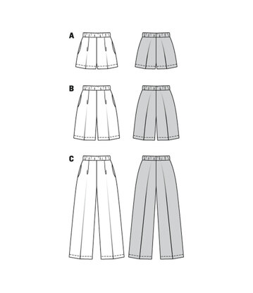 Burda Style Easy Trousers/Pants B6008 - Paper Pattern, Size 34 - 48