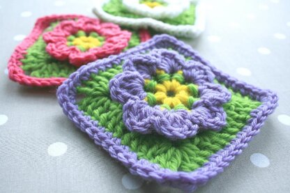 Floral Granny Square