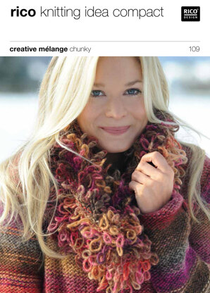 Neck and Wrist Warmers in Rico Creative Melange Chunky - 109